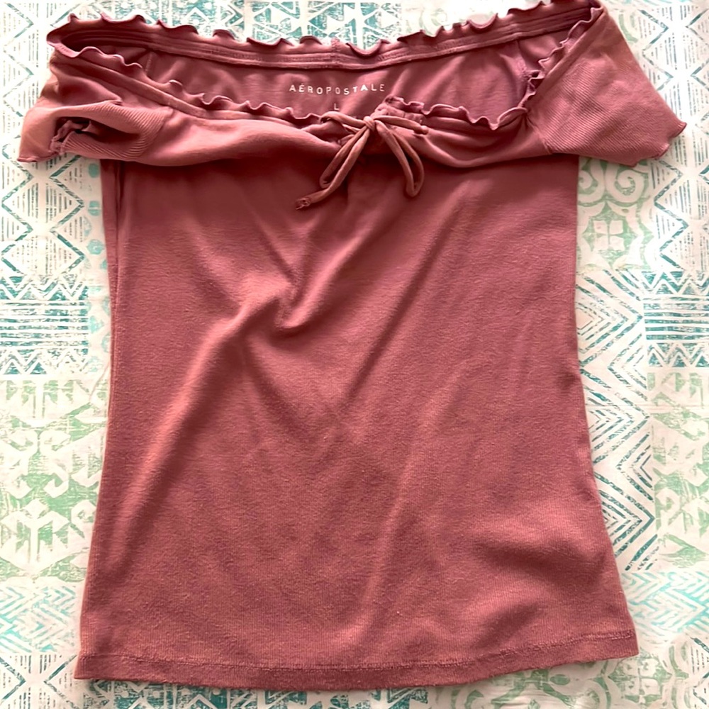 Off the shoulder Aeropostale top